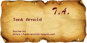 Tenk Arnold névjegykártya